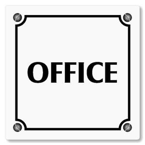 Office, 100x100mm, bílá, Kansas